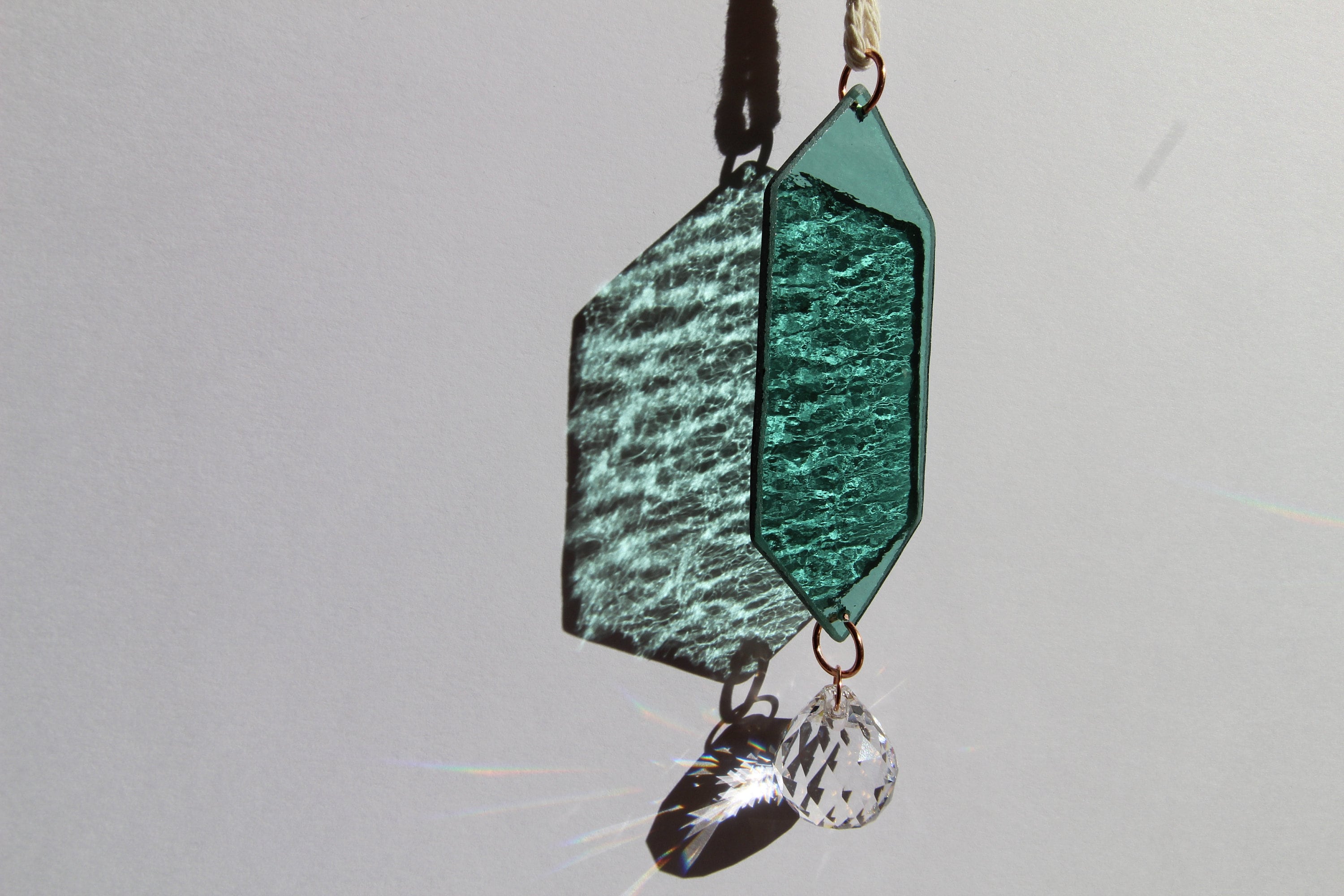 20 Acchiappasole In Cristallo - Prisma Ottico 20mm, Decorazioni Per Finestre E Giardino - Foto 9