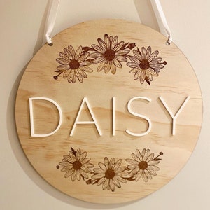 Flowerchild door hanger