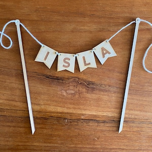 Cake topper bunting