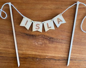 Cake topper bunting