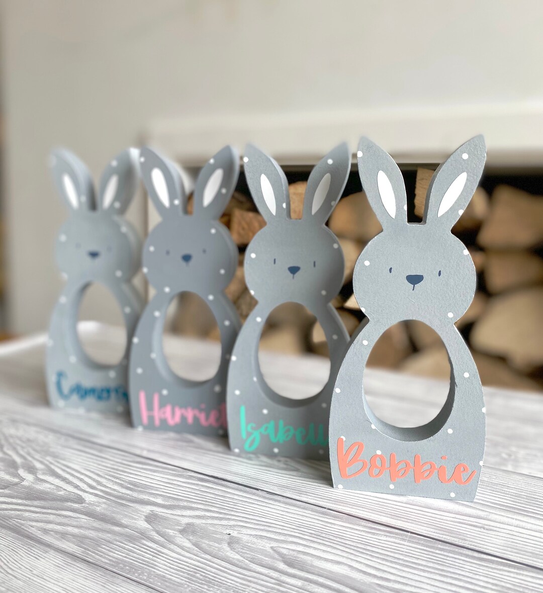 Wooden Easter Bunny/ Kinder Egg Holder/ Easter Gift/ Children's Easter