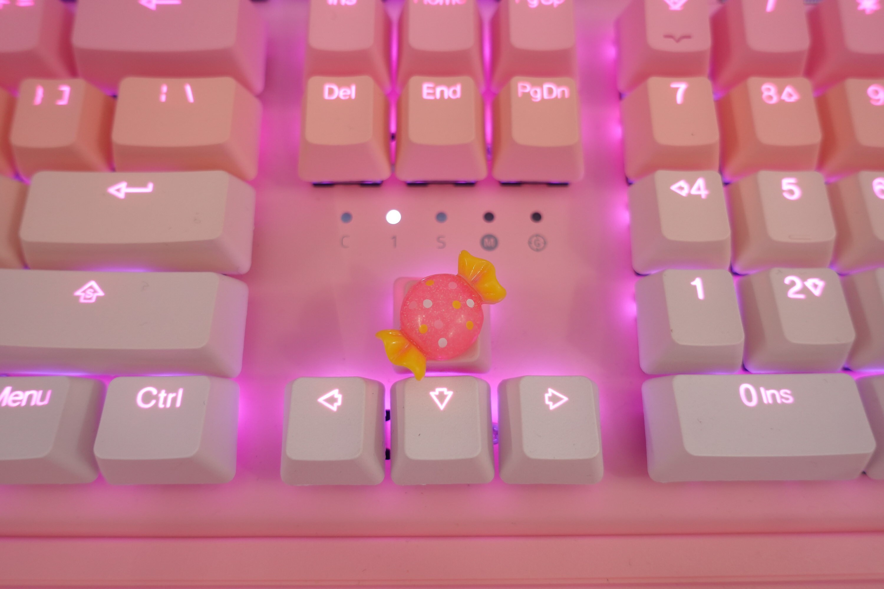 Kawaii Cute Pink Pastel Wrapped Dots Candy Artisan Keycap for Etsy