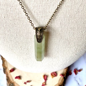 Green Aventurine Talisman Necklace, Aventurine Pendant, Gemstone Necklace, Stone Pendant, Natural Stone Necklace, Green Aventurine Jewelry
