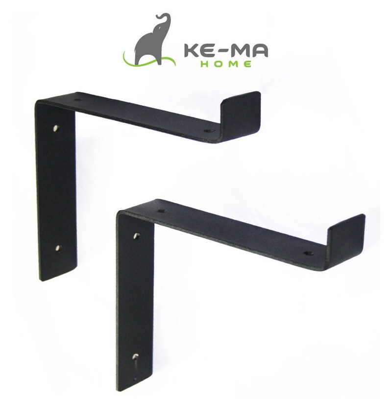 Heavy Duty Shelf Brackets Iron Shelf Brackets J Bracket Etsy