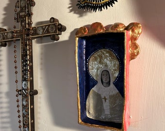 Paper Mache Wall Art Shrine