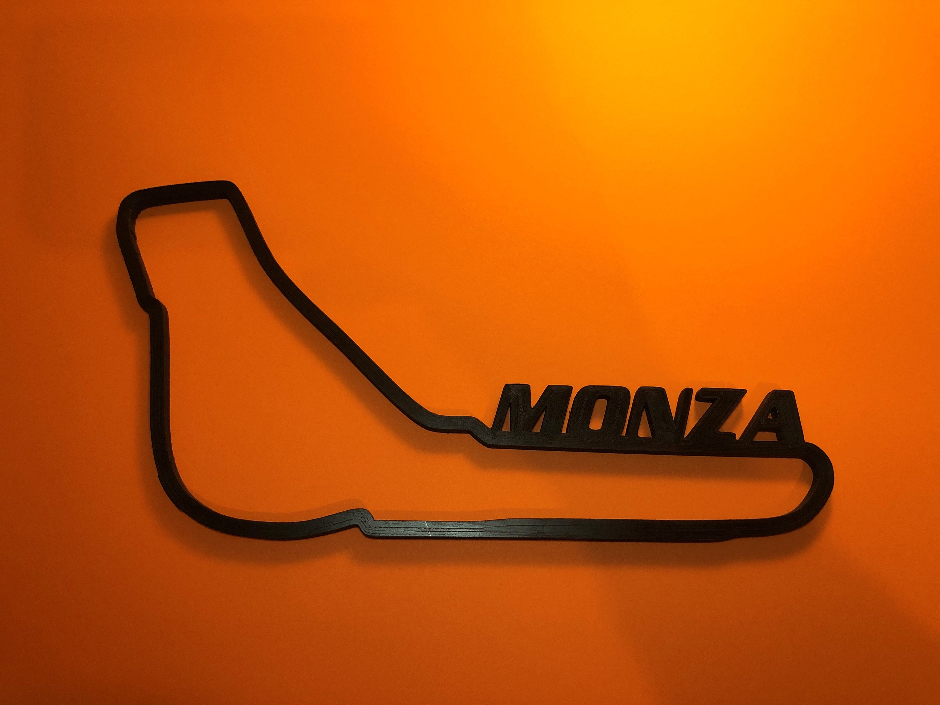 Monza F1 GP Circuit Map Wall Art Race Track Carbon Fibre 3D | Etsy
