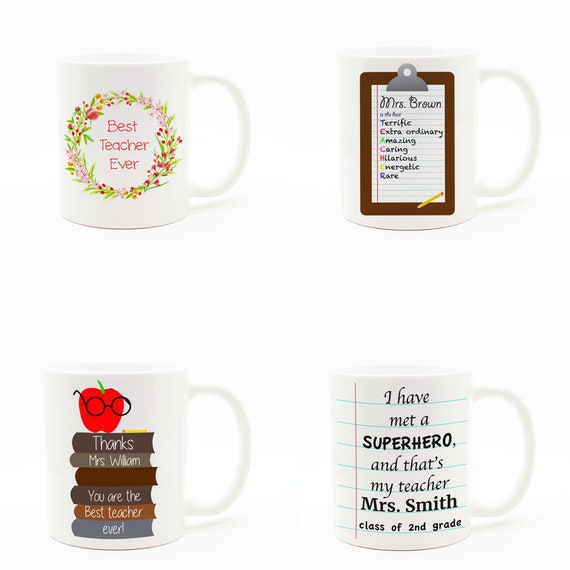 Teacher's mug Personalized mug for teachers Etsy