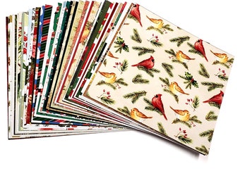 6x6 Christmas scrapbook paper, Holiday scrapbook paper for handmade cards & DIY crafts, Christmas cardstock Paper, INCLUDES 30-6x6 sheets