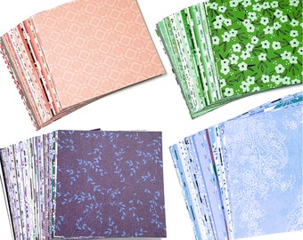 Scrapbook paper sheets variety pack, Mixed paper pack printed pattern scrapbook paper, Crafts paper variety pack, INCLUDES 35-6x6 sheets