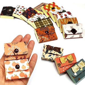Fall Mini Sticky Note Pads, Autumn Mini Gift Favors, Thanksgiving Non-Candy Office Treats for Teachers & Coworkers, Fall Gift Box Filler.