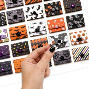 Halloween Stocking Stuffers—Mini Sticky Notepad Giveaway, Halloween Gift Box Filler, Halloween Party Favor, Teacher & Coworker Treats