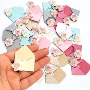 Mini envelopes, tiny envelopes, small envelopes, handmade envelopes, miniature stationery envelopes, cute envelopes, junk journal envelopes
