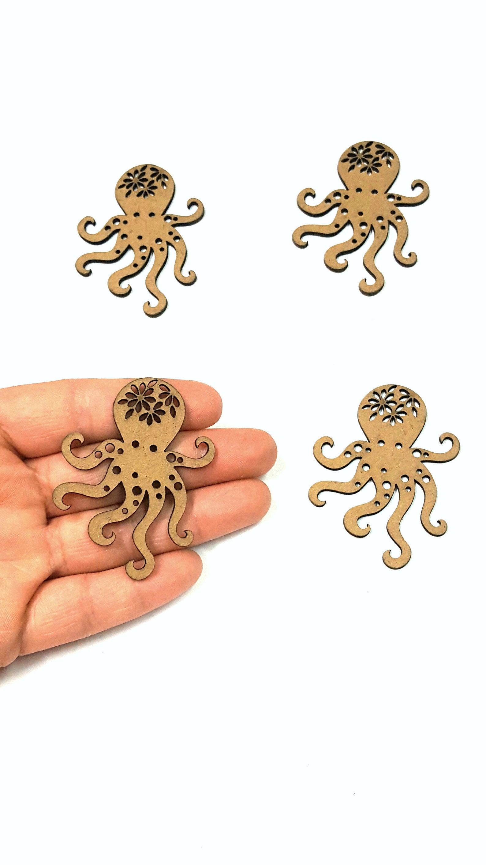 Laser Cut Octopus Octopus Die Cuts Dimensional Octopus Etsy