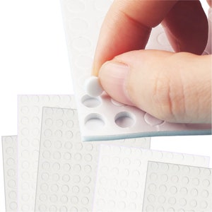 6mm pop-up sticky foam dots for handmade cards and DIY paper crafts, Double-sided adhesive dots for scrapbooking,  and paper projects