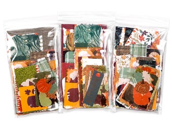 Fall Ephemera Pack, Autumn Scrapbook Kit, Junk Journal Supplies, Scrapbooking Embellishments, Paper Crafting Bundle, Random Ephemera Mix