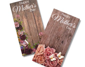 Embellished Mother’s Day Gift Tag Cards — Handmade Mini Cards for Mom Gifts, Decorative Gift Tags, Gift Box Inserts, Keepsake Tags
