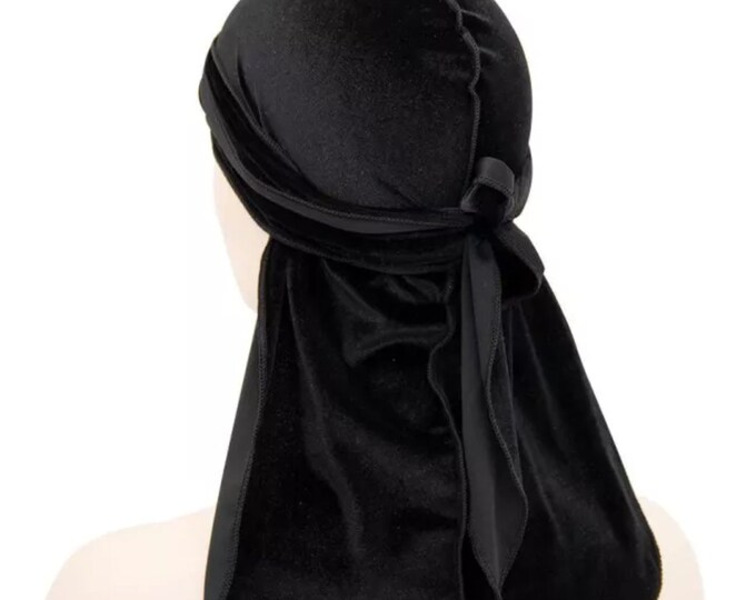 Black Velvet Durag Etsy