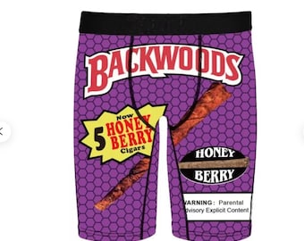 Men's Purple Backwoods Boxer Brief Underwear 