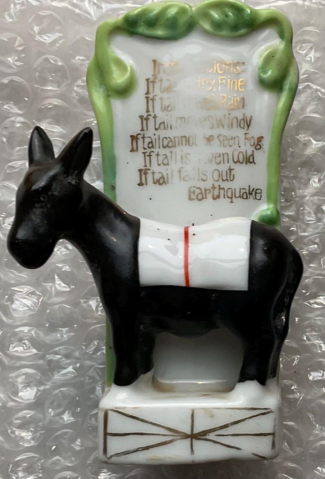 Fairing Donkey Barometer Spill Vase Wall Pocket Japan - Etsy