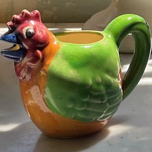 Vintage Small Ceramic  Hen pitcher/ creamer made in japan