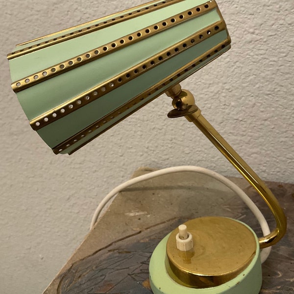 Stunning Vintage Table Lamp, Mid Century Bedside Nightstand Light,Stilnovo Style,