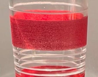 vintage 1930’s  glass striped cocktail shaker