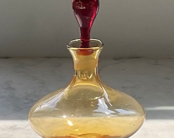 工芸品 Jamestown glasshouse decanter Vintage Hand-blown Historical Reproduction of the Jamestown