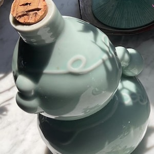 Porcelain Chinese Celadon Vase - Etsy