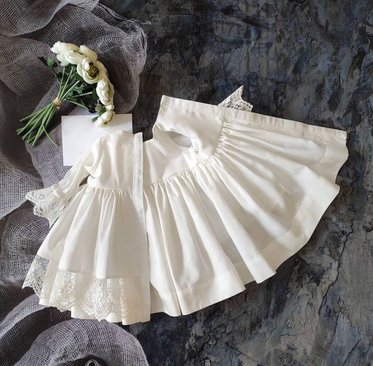 Newborn baby girl dress made of 100 premium cotton with light Etsy