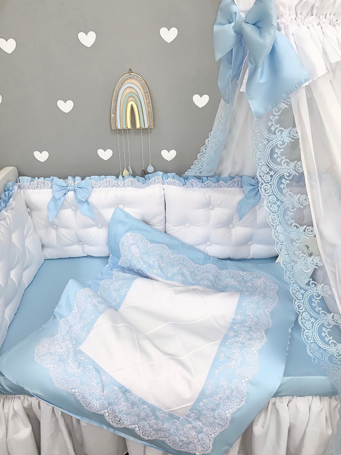 Baby Boy Bedding Crib Bedding Set Baby Bumper Cot Bumpers Etsy