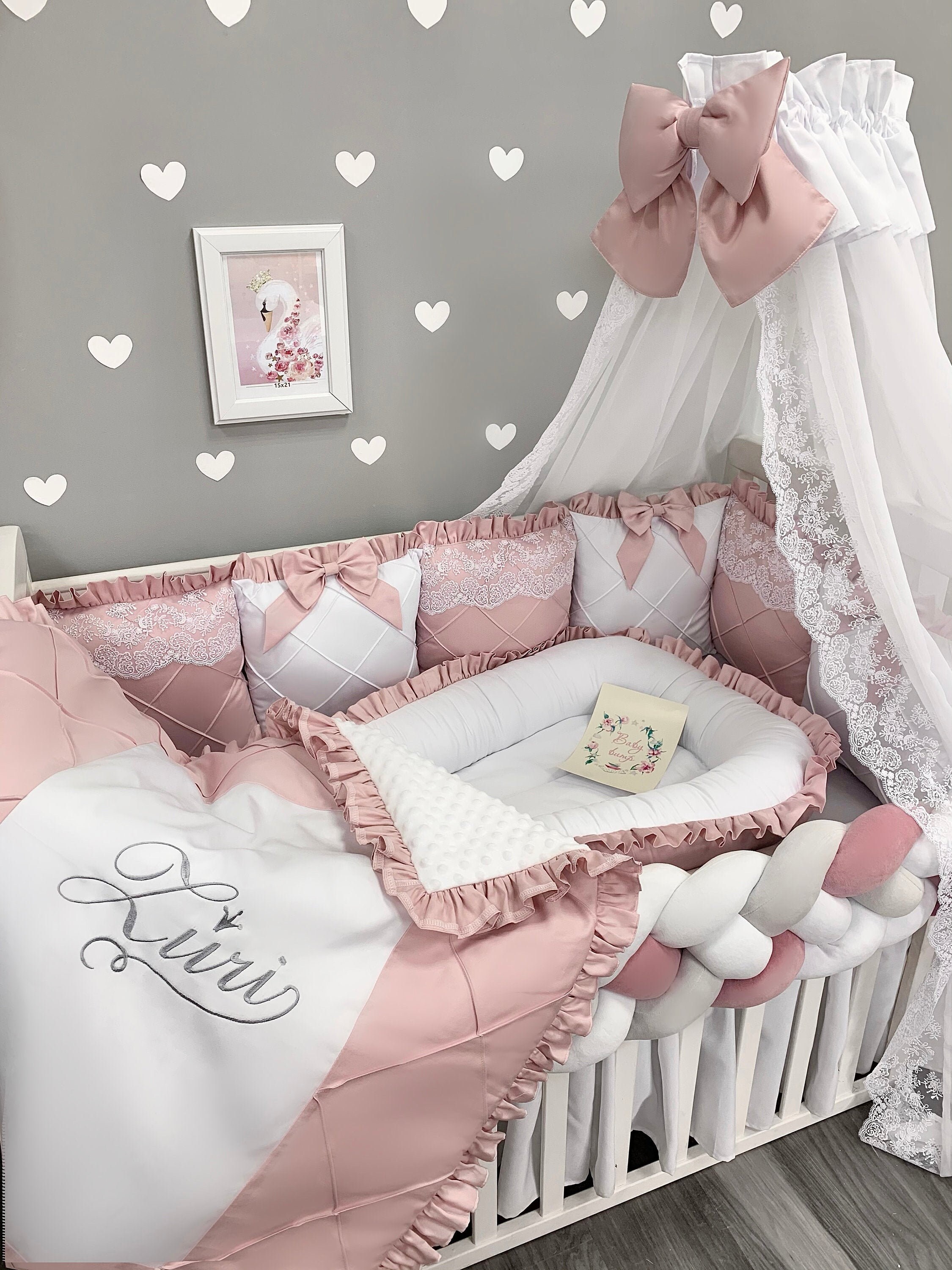 bedding crib bedding set toddler bedding set girl Etsy