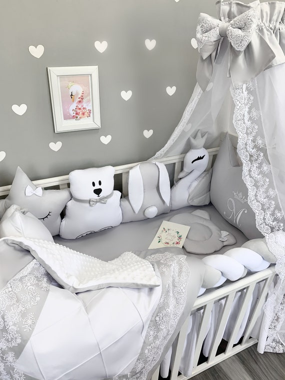 Animals Crib Bumpers Crib Bumpers Nursery Bedding Cot Etsy