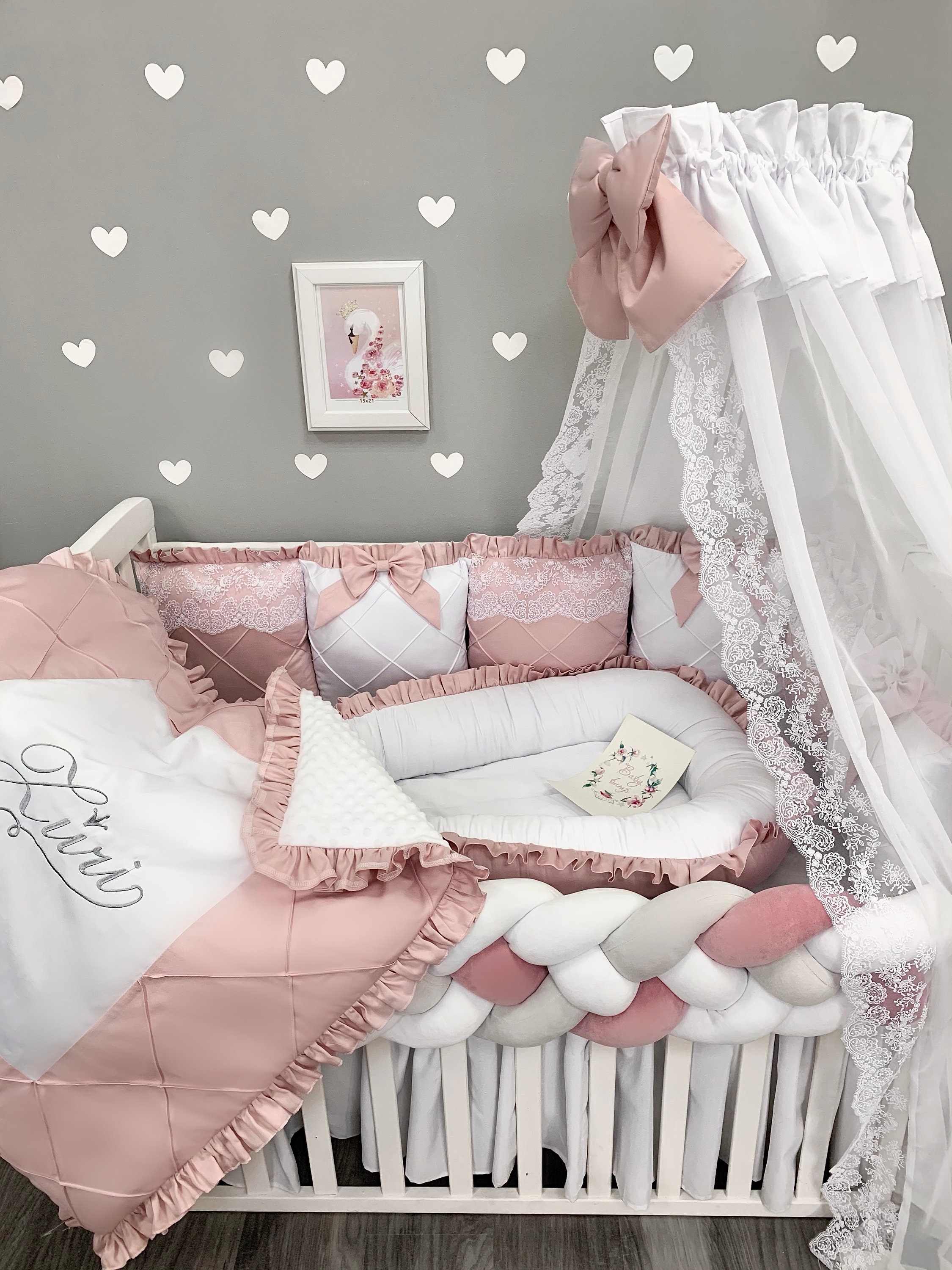 bedding crib bedding set toddler bedding set girl Etsy