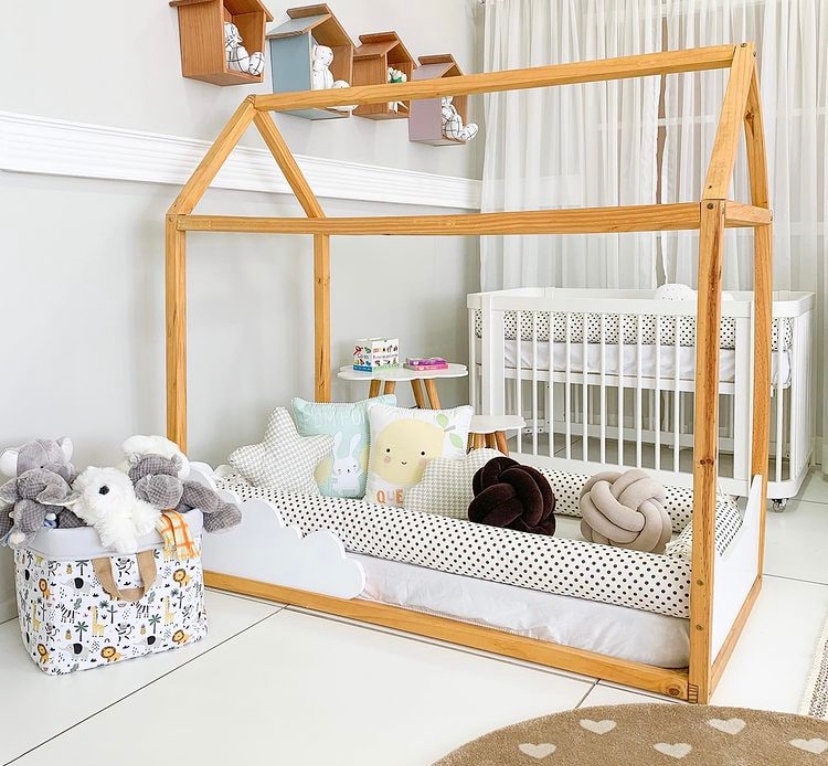 Baby cot bumpers for Montessori bed. Crib bumper set is great Etsy