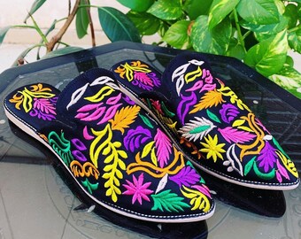 Moroccan Slippers for women,Babouche Marocain, Moroccan handmade leather slippers, Slippers, shoes, handmade shoes, leather shoes.