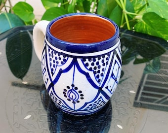 Moroccan Mug, Coffee mug, Tea mug, Art piece mug, Kitchen, deco, Home deco, Ceramic Mug, Potery Mugg