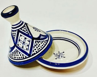 Marockansk tajine, keramiktajine, handgjord tajine, safi-tajine, vacker tagine, tajine, marockansk tajine, tagine för servering, mini-tajine