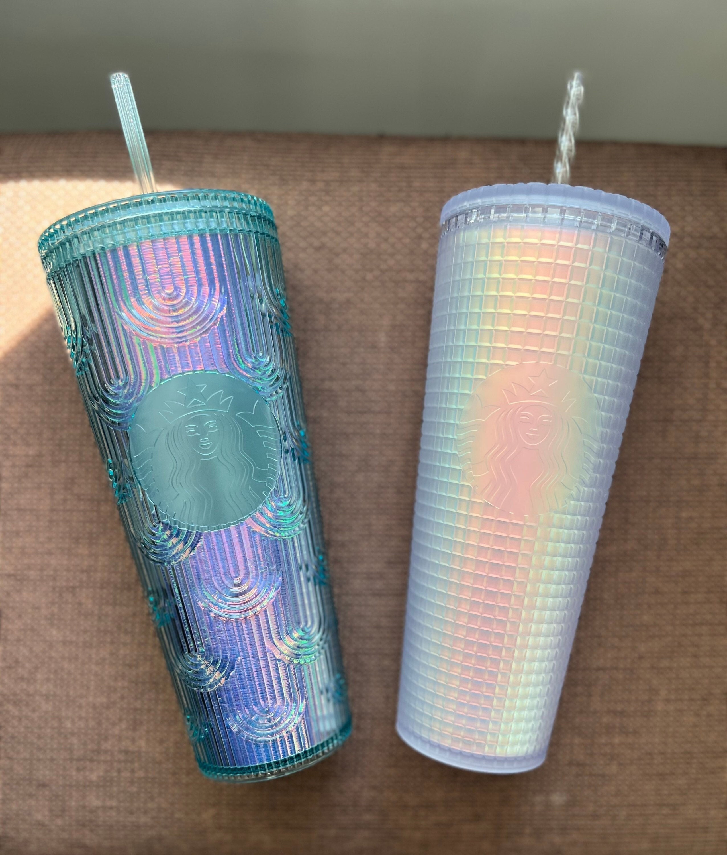 Iridescent starbucks cup deals