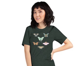 Moth Shirt, Butterfly Tshirt, Cool Moth Shirt, Cool Butterfly Shirt, Butterfly Tshirt Gift, Moth Tshirt Gift, Bug Shirt, Womens Bug Shirt