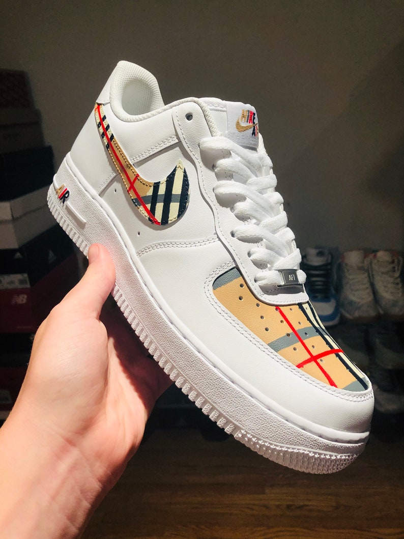 custom plaid air force 1