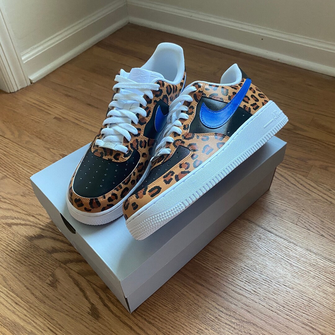 custom air force 1 cheetah print