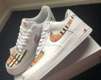 plaid custom air force 1