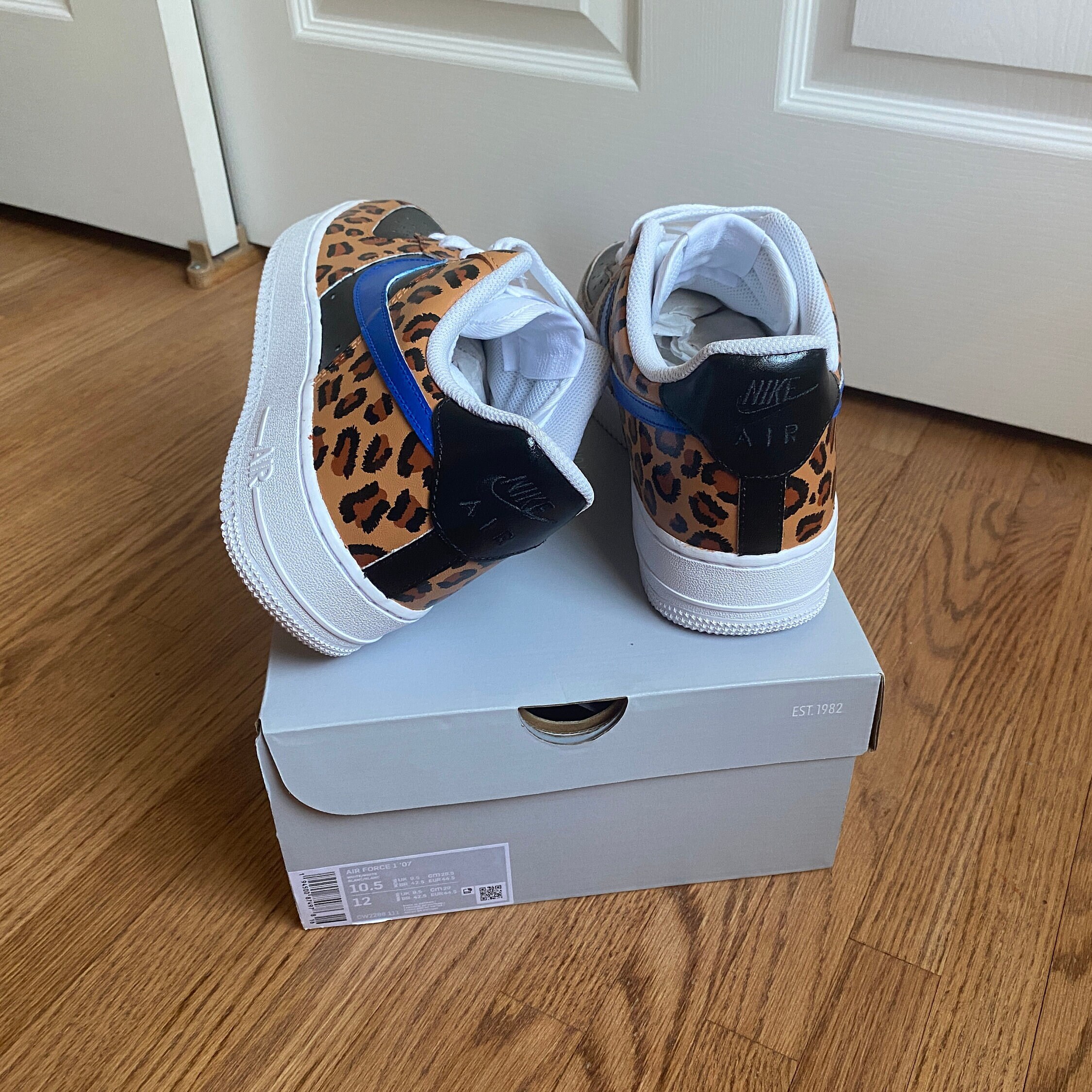custom air force 1 cheetah print
