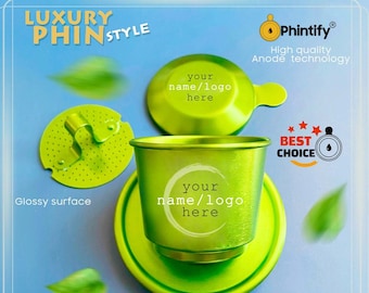 Luxury Phin - Coffee Filter - Free custom design - Green