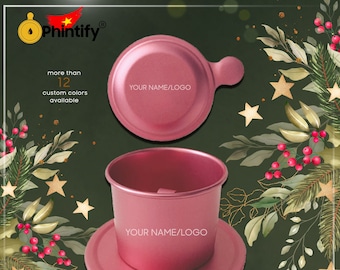 Phin - Coffee Filter - Free custom design - Pink