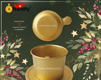 Phin - Coffee Filter - Free custom design - Yellow