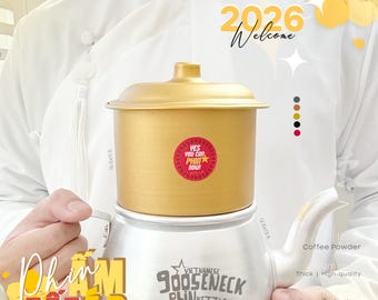 Pre Order Aluminum Gooseneck Phin Kettle - Free Laser Engraving