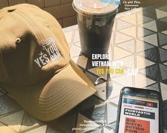 Phin Baseball Cap - Yes You Can Collection - 100% Cotton - Moss Brown Color