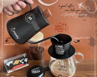 Giftset - Phintastic Vietnamese Coffee Filter - Coffee Pot - Free Laser Engaraving