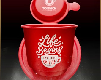 Vietnamese Coffee Filter – Anodized Aluminum Phin, Coffee Quotes